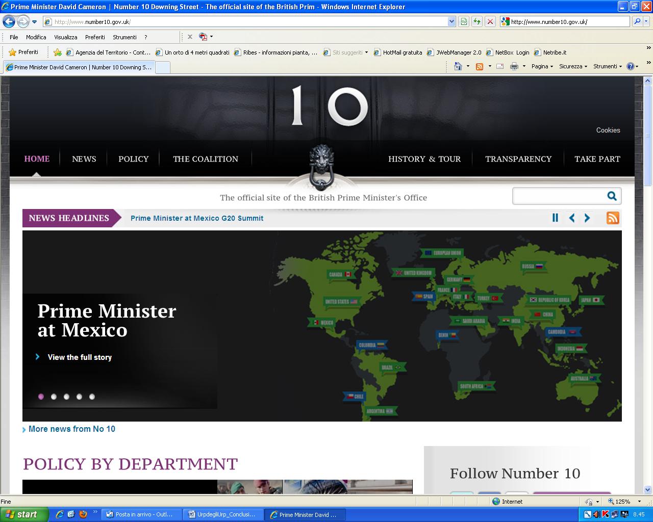 hp governo britannico